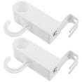 thumbnail image 1 of OULII 2Set Heated Towel Rack for Bathroom in White ABS Plastic with Radiator Compatibility, 1 of 8