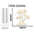 thumbnail image 2 of Unfinished Wood Palm Trees Shape - Craft - up to 36" 46" / 3/4", 2 of 5