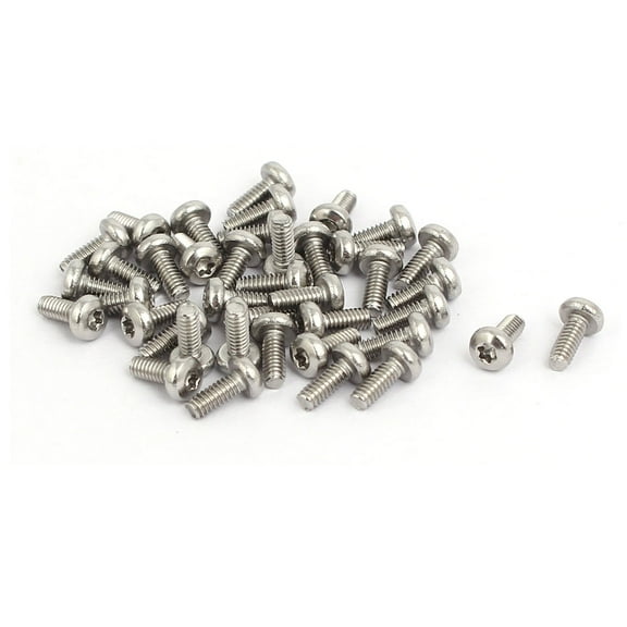 M2 x 5mm 304 Stainless Steel Torx Pan Head Screws Bolts Fasteners 40pcs