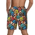 thumbnail image 2 of Lsque Mens Swim Trunks American Football Pattern - Bathing Suit Compression Liner - Beach Swim Shorts Swimwear - (S-3XL) - Stretch Quick Dry -Small, 2 of 9