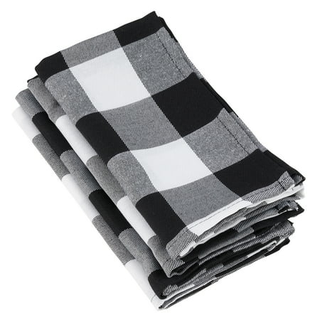 

Fennco Styles Buffalo Plaid Collection Classic Checked Cotton Blend Table Linens