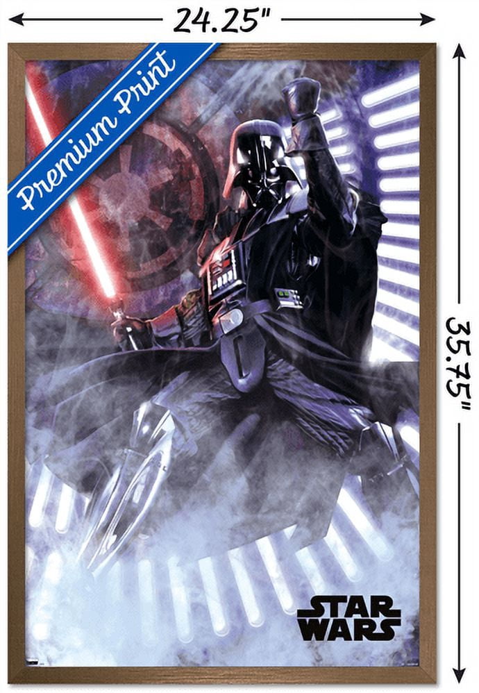 Star Wars: A New Hope - Vader Wall Poster, 22.375" x 34", Framed