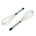 thumbnail image 1 of Metal Cocina Mano Giratorio Huevo  Crema Batidor Licuadora Mezclador 2uds Tono Plateado Negro, 1 of 4
