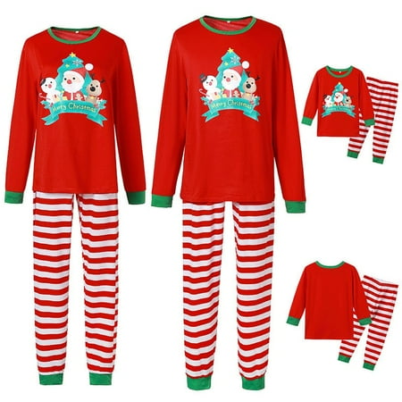 

Matching Family Christmas Pajamas Christmas Women Mommy Printed Top+Pants S Family Matching Pajamas Set For Xmas Party