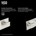 thumbnail image 6 of VIGO Titus Two Handle Wall Mount Bathroom Faucet in Brushed Nickel, 6 of 11