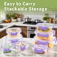 thumbnail image 3 of HOMBERKING Juego de 8 contenedores de vidrio para alimentos, sin BPA, 3 of 7