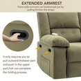 thumbnail image 6 of BTMWAY Fabric Lift Recliner, Electric Power Lift Chair with Massage and Heating Function, Heavy Duty Reclining Sofa with Remote and Side Pocket for Living Room, Lift Recliner for Elderly, Green, 6 of 13