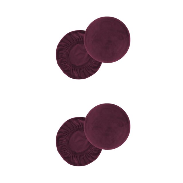 stanreset 1/2/3 2X Stool Cover Bar Supplies Dustproof Handily Install Party Accessories Multipurpose Exquisite Extendable Gear Wine Red M 2PCS