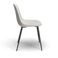 thumbnail image 3 of Maxine Boucle Side Chair (Set of 2) White, 3 of 5