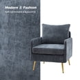 thumbnail image 4 of 14 Karat Home Upholstered Accent Armchair Set of 2 Removable Back Cushion Living Room Adult Navy, 4 of 7