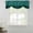 Teal, variant on Red Black Plaid Tie Up Valance Curtains for Windows, Kitchen Curtains Window Treatments, Country Vintage Star Abstract Gingham Short Window Shades Valances for Bedroom Bathroom Cafe 42"x18"