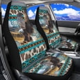 thumbnail image 3 of HUISEFOR Aztec Tribal Eagle Car Seat Cover Breathable Elastic Car Front Seat Covers Soft Removable Automotive Accessories Universal Size Fit for Most Sedan SUV, 3 of 7