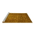 thumbnail image 2 of Ahgly Company Machine Washable Indoor Rectangle Abstract Yellow Modern Area Rugs, 8' x 10', 2 of 4