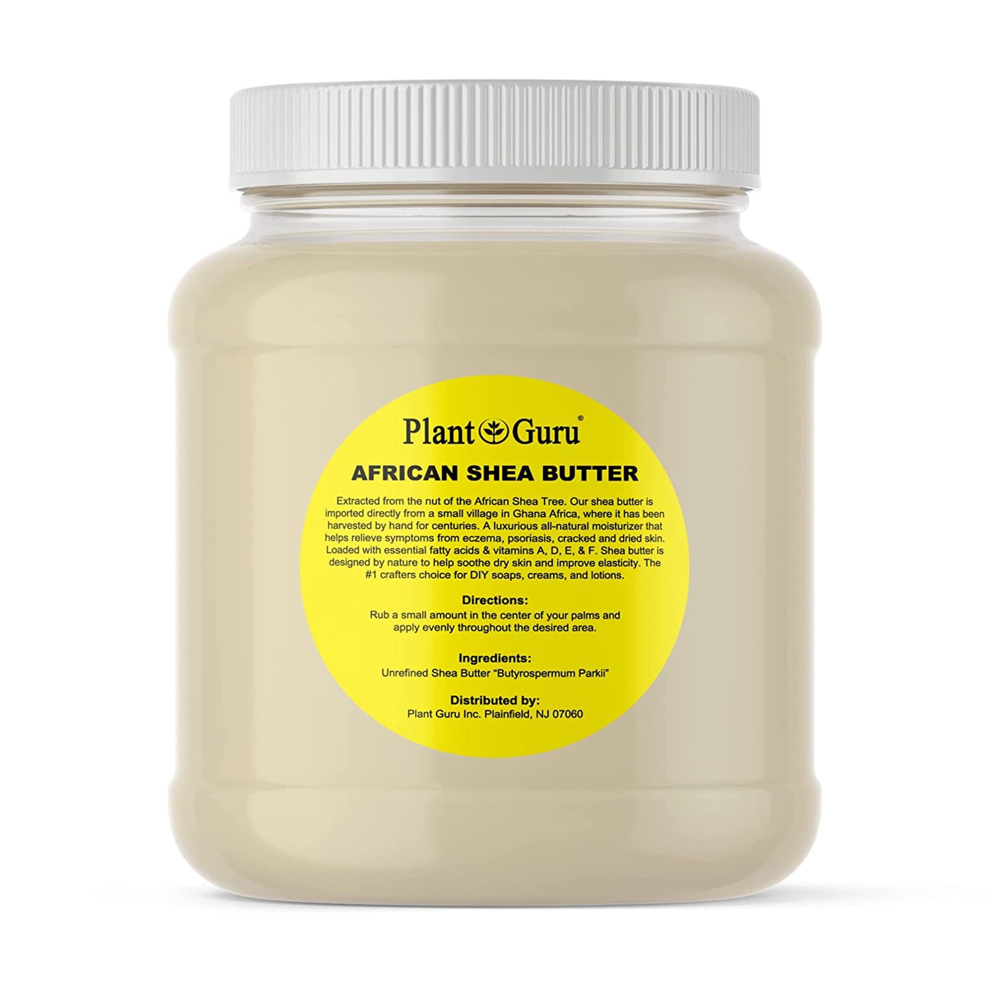 Raw African Shea Butter 3 lbs. Bulk Wholesale 100% Pure Natural Unrefined Organic Ivory / White Great for DIY Body Butter, Lotion, Cream, lip Balm & Soap Making, Eczema & Psoriasis, Stretch Mark