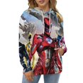 thumbnail image 5 of Power Rangers Unisex Adult Hoodie Casual Hooded Sweatshirt Pullover Novelty 3D Printed Sweater Jacket S, 5 of 8