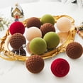 thumbnail image 4 of Plush Christmas Balls for Holiday Decorations, Soft, Easy to Hang, and Versatile for Home Use, 4 of 9