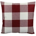 thumbnail image 4 of Christmas Throw Pillow Covers 16x16 Set of 2 Red and White Buffalo Check Plaid Xmas Valentine Holiday Farmhouse Decorative Cushion Cases Home Décor for Sofa Couch Bedroom, 4 of 4