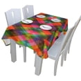 thumbnail image 3 of EREHome Nappe Motif Bloc de Couleur 60x104 Pouces, 3 of 4