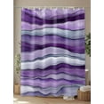 thumbnail image 4 of Abstract Background Shower Curtain, Wave Watercolor Waterproof Shower Curtain Set with 12 Hooks Lightweight Washable Fabric Shower Curtains for Bathroom 72x72 Inches, 4 of 6
