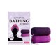thumbnail image 2 of Pisexur Belleza Maquillaje Esponja auténtica con nudos, color negro, exfoliante corporal, esponja de baño para ducha, toallita de lufa, limpieza profunda suave para espaldapara mujeres y hombres, 2 of 9
