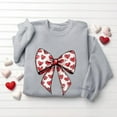 thumbnail image 6 of VKOYWKM Pink Sweatshirts for Women Valentine's Day Pullover Love Heart Graphic Sweatshirt Romantic Long Sleeve Crewneck Sweatshirts, 6 of 7