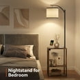thumbnail image 6 of SUNMORY Floor Lamp with Table, Lamps for Living Room with USB Charging Station Port, 3-Color Temperature LED Bulb Attached End Table with Shelves, Side Table Lamps for Living Room Bedroom Office,, 6 of 19