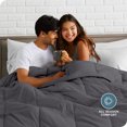 thumbnail image 3 of Down Alternative Comforter Set - 3-Pieces - All Seasons - Queen, Forged Iron Gray, 3 of 8
