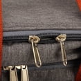 thumbnail image 3 of Rupoun Double Layer Cooler Bag 10L Insulated Soft-Sided Collapsible Leakproof Lunch Box PEVA Oxford Cloth Adjustable Shoulder Strap for Travel Picnic Camping Beach Everyday Grey 10.2 x 7.5 x 9.4 in, 3 of 9