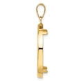 thumbnail image 3 of FJC Finejewelers 14 kt Yellow Gold Polished 25.0mm Prong Coin Bezel Pendant, 3 of 6