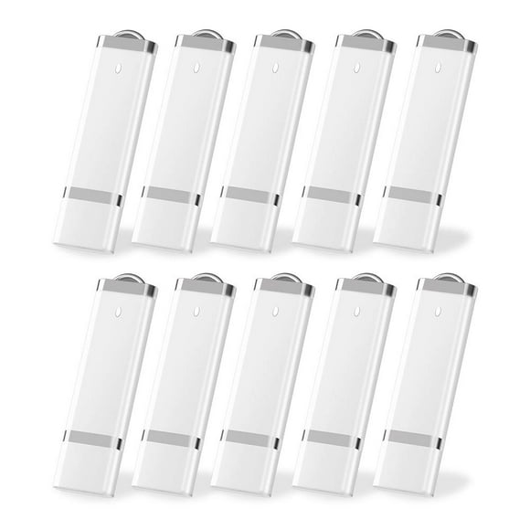 KEXIN 8 GB Flash Drive 10 PCS 8GB USB Flash Drive Thumb Drive Jump Drive Pen Drive Memory Stick 10 Pack White