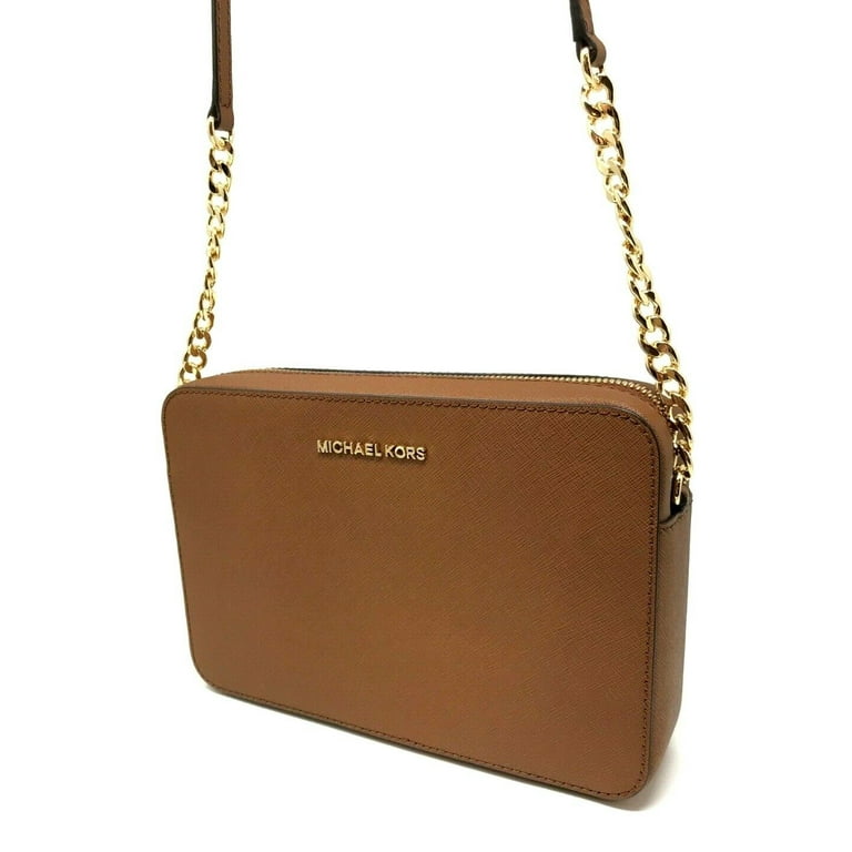 Michael Kors Women's Zipper Closure Saffiano Leather Crossbody Bag