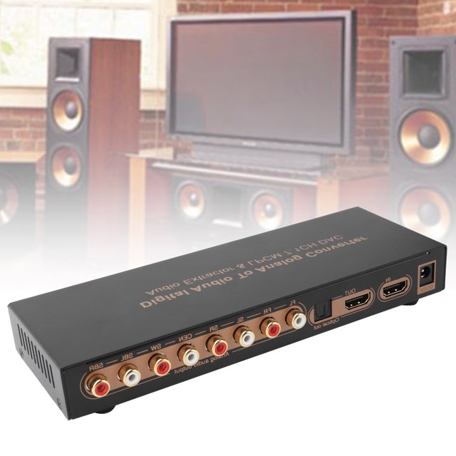 Fdit HD Multimedia Interface 4K Video Converter LPCM 7.1CH Digital Audio Extractor Adapter