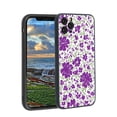 thumbnail image 1 of Compatible with iPhone 11 Pro Max Phone Case, Purple-Floral-7 Case Men Women, Flexible Silicone Shockproof Case for iPhone 11 Pro Max, 1 of 1