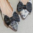 thumbnail image 3 of Zapatos Planos para Mujer Likrtyny Punta Puntiaguda Lazo Suela Suave Negro 39, 3 of 9