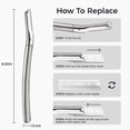 thumbnail image 3 of Eyebrow Razor, Face Razors for Women&Men, Trimmer Shaper with Precision Cover,Facial Shaver 6 Blades (Silver), 3 of 5
