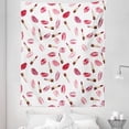 thumbnail image 1 of Cosmetics Tapestry, Beauty Theme Pink and Burgundy Lipstick and Kiss Pattern Makeup Concept, Fabric Wall Hanging Decor for Bedroom Living Room Dorm, 5 Sizes, Burgundy and Pink, by Ambesonne, 1 of 1
