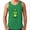 Green, variant on HUGZ Mens Funny Cute Party TankTop Beach Black Shirt Small