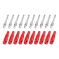 thumbnail image 5 of 10 Uds 4mm 7Pin conector Banana cobre 1000V 32A enchufes macho apilables con manga suave tornillo apretado rojo, 5 of 5