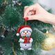 thumbnail image 4 of Adorno colgante de muñeco de nieve para fiestas navideñas en casa y celebraciones de invierno, 4 of 6