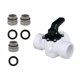 thumbnail image 5 of Válvula Desviadora de 3 Vías Adaptador de 38 Mm 4517 Conexión de Mangueras de Piscina Válvula Desviadora de Piscina Válvula de Repuesto para Accesorio Blanco, 5 of 8