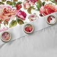 thumbnail image 4 of Manfei Vintage Flowers Black Out Curtains,Retro Rustic Floral Curtains Pack of 2 (42x63 Each),Beige Pink Green Bedroom Curtains For Men Women,Luxury Bedroom Decor, 4 of 6