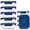 Pink with Solid Lid, variant on TechGen Premium Borosilicate Glass Food Storage Containers With Snap Locking Lids, 20 Pack (10 Containers + 10 Lids)