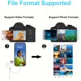 thumbnail image 5 of LEEYNEER [4in2 OTG Adapter] 4in2 SD Card Multi-function OTG Adapter | TF/SD Memory Card Reader  Compatible USB & Type-C Drive Disk  Support SDHC/SDXC/MMC/TF/SD Camera Card Reader  Plug &, 5 of 5