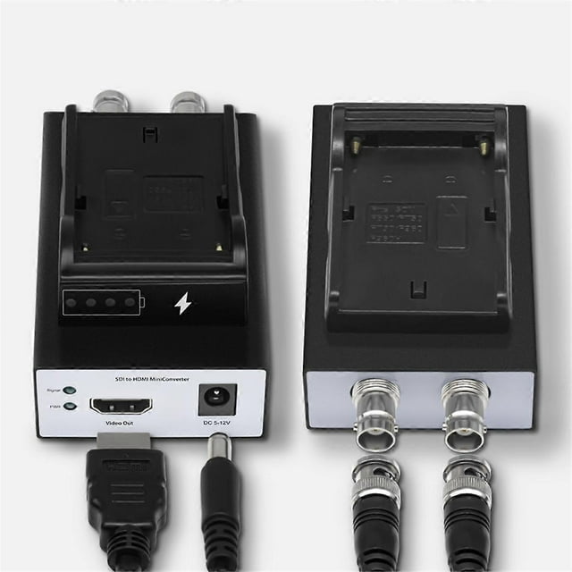 1080p Camera Transmmiter 3G SDI 80M Cable Converter to -Compatible with Battery Socket(SDI to )
