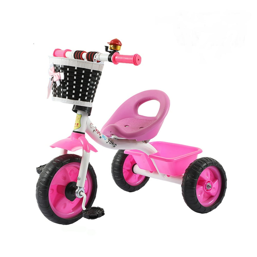 Kids' Tricycles Toddler Bicycle, Baby Stroller Tricycle Walker With 2