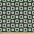 thumbnail image 2 of Abstract Fabric by the Yard, Geometrical Retro Illustration of Irregular Connected Squares, Decorative Upholstery Fabric for Chairs & Home Accents, Charcoal Grey Eggshell by Ambesonne, 2 of 5