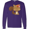 thumbnail image 3 of Inktastic Spring Animals, Cute Squirrel, Colorful Flowers Long Sleeve T-Shirt, 3 of 5