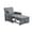 Dark Gray, variant on Convertible Sleeper Sofa Chair Bed with Pillow,Multi-Functional Sleeper Chair,Pull-Out Sofa Bed for Small Spaces,Living Room,Bedroom,Beige