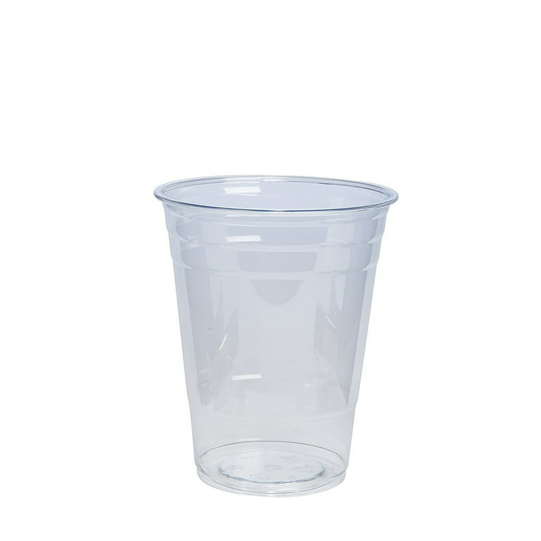 Kitcheniva Disposable Clear Plastic Cups With Flat Lids 16 oz Set of 100,  100 pcs - Kroger