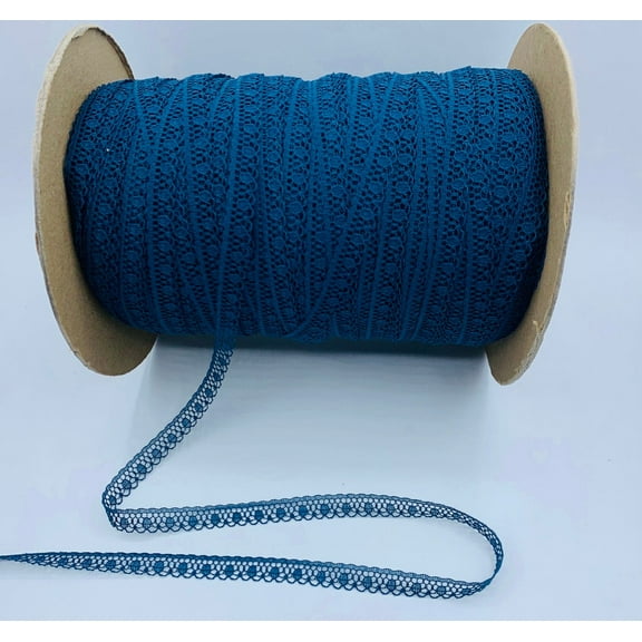 Dark Teal 7/16" Fine Baby Lace